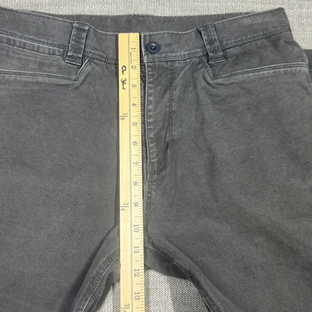 The North Face Mens 32 Regular Straight Leg Pants Charcoal Gray Heavy Duty